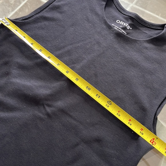 Orvis, S, mid-weight cotton poly sleeveless top, great layer, versatile EUC. - Picture 4 of 7